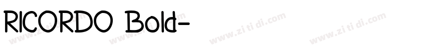 RICORDO Bold字体转换